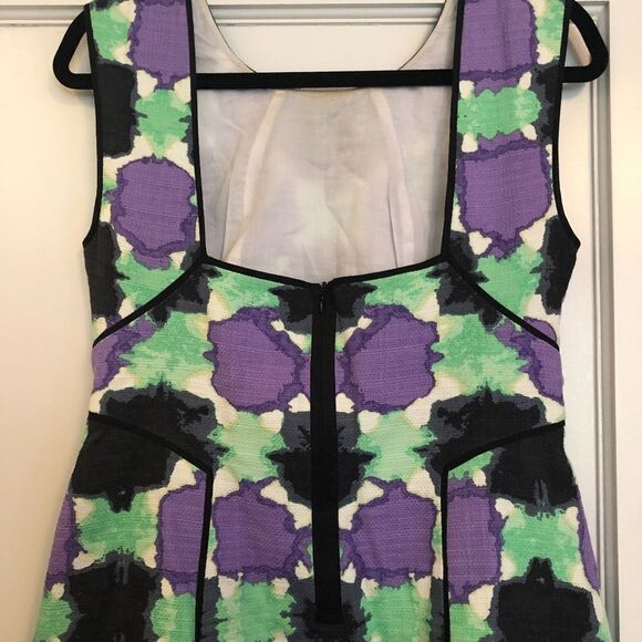 💙 Gorgeous Tibi Gemma Print Basketweave Dress - Picture 5 of 6